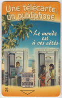 MADAGASCAR - Telephone Booths ,25 U, Tirage 600.000, Used - Madagaskar