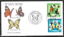 Territoire Français Des Afars Et Des Issas FDC  1975   Papillons - Storia Postale