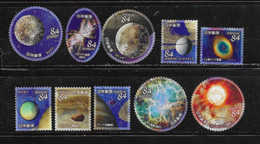 Japan 2020 Space Celestial Bodies Series 3 Complete Set Used - Used Stamps