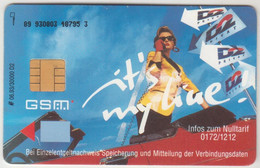 GERMANY - D2-Privat Mannesmann It's My Line / Infos Zum Nulltarif GSM Full-Size , Used - [2] Prepaid