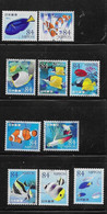 Japan 2020 Marine Life Tropical Fish Series 4 Complete Set Used - Oblitérés