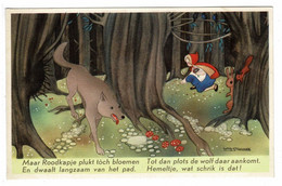 Willy Schermelé Illustrateur Roodkapje Petit Chaperon Rouge Little Red Riding Hood Märchen Fairy Tale Conte De Fées CPA - Schermele, Willy