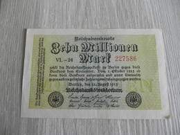 Deutschland Germany 10 Millionen Mark 1923 - 10 Miljoen Mark