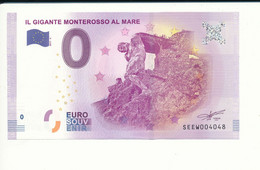 Billet Souvenir - 0 Euro - SEEW - 2017-4 -  GIGANTE MONTEROSSO AL MARE - N° 4048 - Billet épuisé - Alla Rinfusa - Banconote