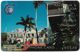Antigua & Barbuda - C&W (GPT) - Nelsons Dockyard (Shallow Notch) - 4CATB - 1992, 20$, 10.000ex, Used - Antigua En Barbuda