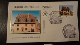 FRANCE 2022 1,16 EURO " LE PETIT LOUVRE - LOIRE " OBLITÉRATION 1ER JOUR 42 LA PACAUDIÈRE 09.09.2022  ENVELOPPE F.D.C. - 2020-…