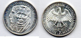 Allemagne - Deutschland - Germany 5 Mark  1967 F Humboldt SUP+ - 5 Mark