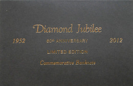 Queen Elizabeth  Diamond Jubilee 2012 Commemorative Banknote - Specimen