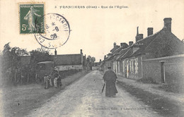 CPA 60 FRANCIERES RUE DE L EGLISE - Other & Unclassified