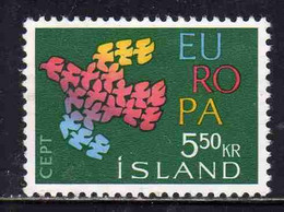 ISLANDA ICELAND ISLANDE ISLAND 1961 EUROPA CEPT UNITED 5.50k  USED USATO OBLITERE' - Used Stamps
