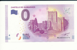 Billet Souvenir - 0 Euro - MEAB- 2017-1 - CASTELO DE GUIMARÃES - N° 374 - Billet épuisé - Alla Rinfusa - Banconote