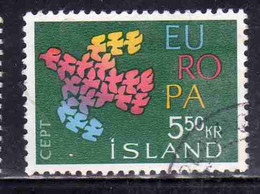 ISLANDA ICELAND ISLANDE ISLAND 1961 EUROPA CEPT UNITED 5.50k  USED USATO OBLITERE' - Used Stamps