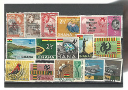 56187 ) Collection Gold Coast Ghana Postmark  Overprint - Collections (without Album)