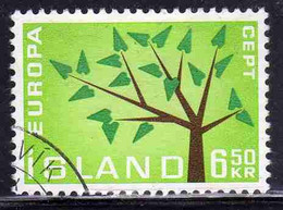 ISLANDA ICELAND ISLANDE ISLAND 1962 EUROPA CEPT UNITED 6.50k  USED USATO OBLITERE' - Gebraucht