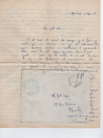 Casablanca B - 1957 - Marine Nationale - Service A La Mer - Seepost