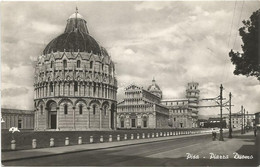 AC1910 Pisa - Battistero Cattedrale E Torre Pendente - Piazza Duomo / Viaggiata 1955 - Pisa