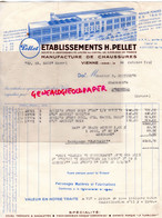 38- VIENNE - FACTURE H. PELLET-MANUFACTURE CHAUSSURES-1941 - Kleding & Textiel