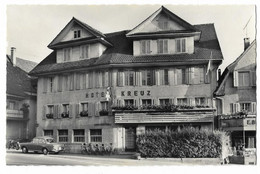 HOCHDORF: Hotel Kreuz Mit Oldtimer ~1950 - Hochdorf