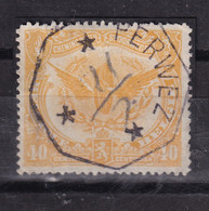 665/37 -- Timbre Chemin De Fer Cachet De FORTUNE 1919 Télégraphique Centre Vide PERWEZ - Dateur Manuscrit - 1915-1921
