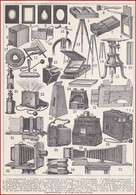 Photographie. Appareils Photos. Appareil Photographique. Matériels. Larousse 1904. - Historische Documenten