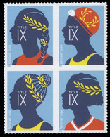 Etats-Unis / United States (Scott No.5671a - Title IX Civil Rights)  [**] MHN Bloc Of 4 - Unused Stamps