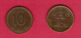 KOREA---South  10 WON 1989 (KM # 33.1) #6749 - Corea Del Sud