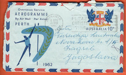 Australia Fairfield 1962 / Please Post Christmas Mail This Week Machine St., British Empire And Commonwealth Games Perth - Luchtpostbladen