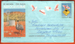 Australia / Aerogramme 45 C / Emu, Flinders Ranges, South Australia - Luchtpostbladen