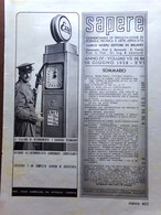 Pubblicità Del 1938 Stazioni Rifornimento Esso Pirelli Stella Bianca Sicurezza - Non Classificati
