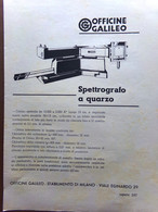 Pubblicità Del 1938 Officine Galileo Spettrografo Hensemberger Cina Fraccaroli - Non Classificati