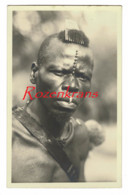 Carte Photo Homme Guerrier Scarifications M'Bauaka Tribu Afrique Ethnique Native CPA ZAGOURSKI Leopoldville Congo Belge - Belgisch-Kongo