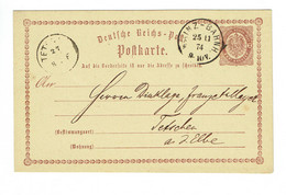 Deutsches Reich 1874 Postkarte Mainz Teschen (1070) - Briefe U. Dokumente