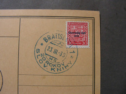 SK Karte Ceklis SST 1939 - Lettres & Documents