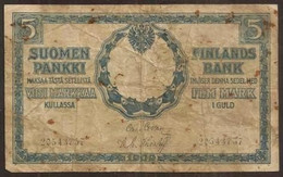 FINLAND. 5 Markkaa 1909. - Finlandia