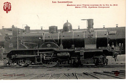Les Locomotives Francaises (Midi)  -  Serie 1775 - No 1777  -  F.Fleury #   - CPA - Trenes