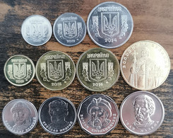 Lot 11 Pièces UKRAINE De 1 Kopiyka à 10 Hryven - 2012 à 2020 - Neuf - Ukraine