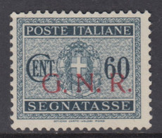 ITALY - 1943 R.S.I. - Tax 54/I - Cv 250 Euro - Firmato Raybaudi +Fiecchi - Usato - Postage Due