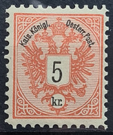 AUSTRIA 1883 - MLH - ANK 46 - Neufs