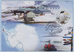 UKRAINE Maxi Card Antarctica Academician Vernadsky Antarctic Station. Fauna. Penguin. KYIV. 2021 - Ukraine