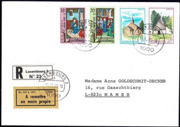 Luxembourg, Luxemburg 1983 Lettre Recommandé Exprès Caritas, Luxembourg-Mamer - Storia Postale