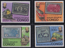 F-EX35019 CONGO MNH 1979 ROWLAND HILL GREAT CLASSIC STAMPS RAILROAD RAILWAYS FERROCARRIL. - Rowland Hill