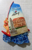 Magnet, Surfing, Clock Tower | Izmir/ Turkey, Tourism 5.5 X 8cm - Autres & Non Classés