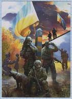 UKRAINE / Post Card / Postcard / Border Guards. Russian Invasion War. 2022 - Ukraine