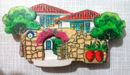 Magnet, Traditional Alaçatı (Izmir) Houses 8,8 X 4,4cm - Andere & Zonder Classificatie