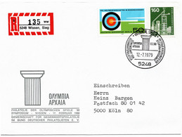 54463 - Berlin - 1979 - 160Pfg I&T MiF A R-Bf SoStpl WISSEN - ... PHILATELIE DER OLYMPISCHEN SPIELE '80 -> Koeln - Verano 1980: Moscu