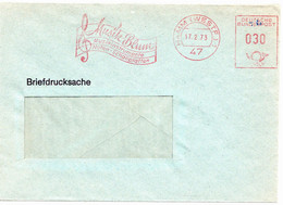 54475 - Bund - 1973 - 30Pfg AbsFreistpl A DrucksFensterBf HAMM - MUSIK-BLUM ... - Musique