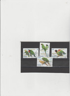 Cuba 2005 - (Yvert)  4230+31+33+34    Used  "Uccelli. Pappagalli" - Usati