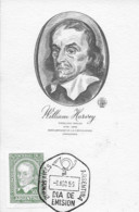 Argentine - 1er Jour 8 Août 1959 William HARVEY - Découvreur Circulation Sanguine - Don Du SANG - - Storia Postale