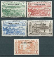Nouvelles Hébrides  - 1957  -  Timbres Taxe - Postage Due  - N° 36 à 40 - Neuf ** - MNH - Portomarken
