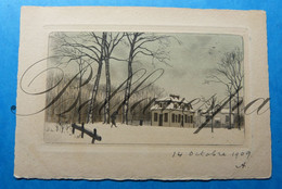 Paysage D'hiver. 4 X Cpa (genre Ets Ou Gravure) 1909. Athur Naar  Maria Hanssens Schaerbeek - 1900-1949